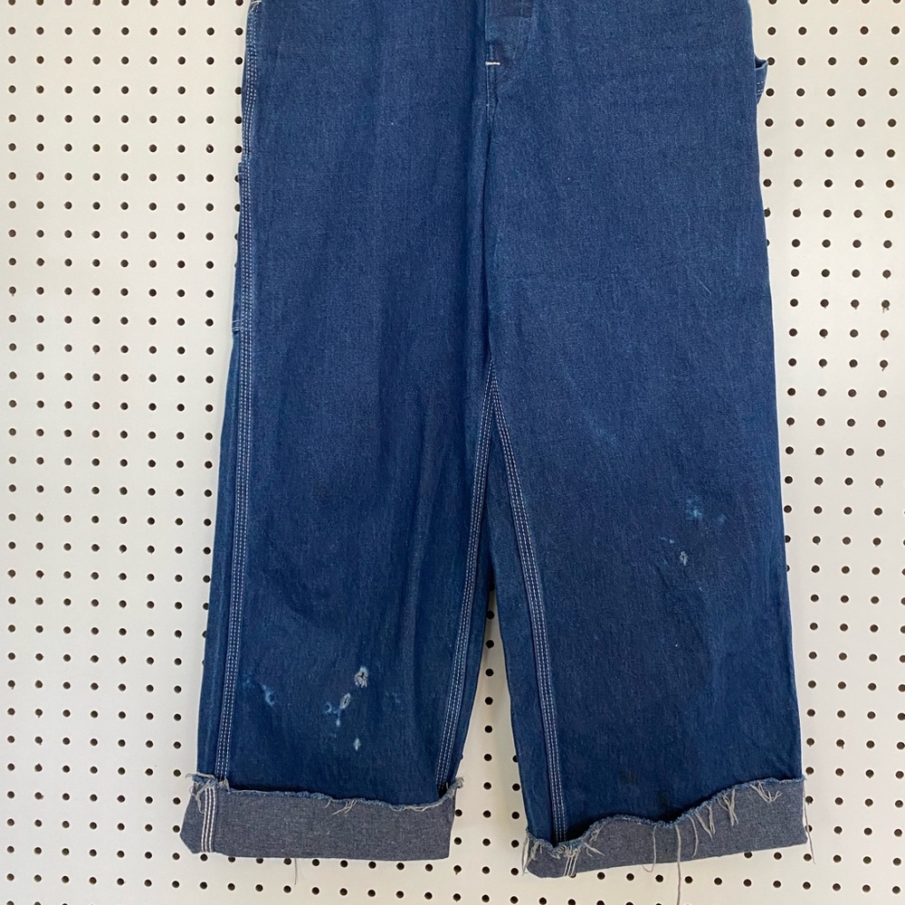 Carhartt Dark Blue Denim Women's Overalls - Picture 5 of 13